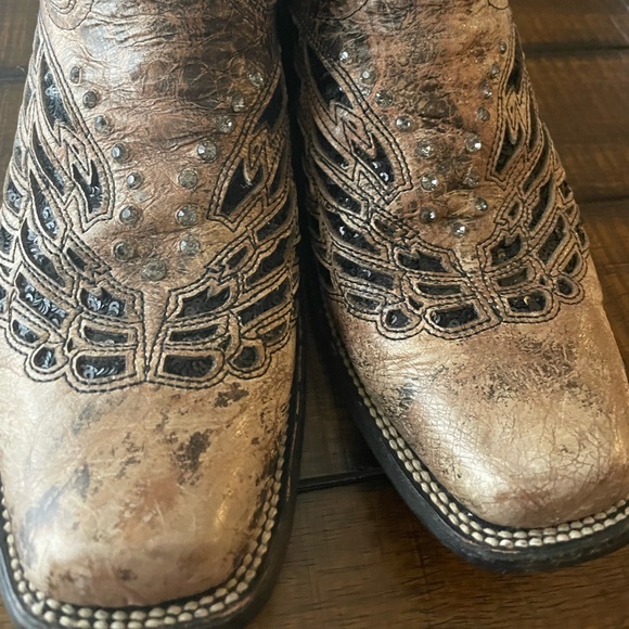 Corral black and brown butterfly boots - Picture 4 of 11